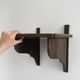 Antique wooden wall shelf.