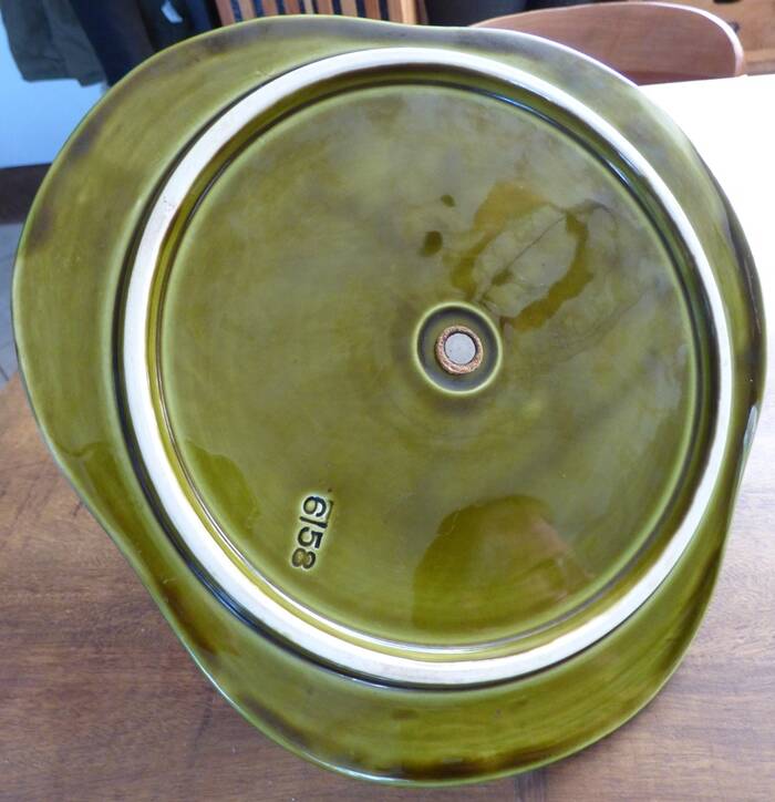 Sarreguemine brand cheese board no. 6143 in the shape of a pear