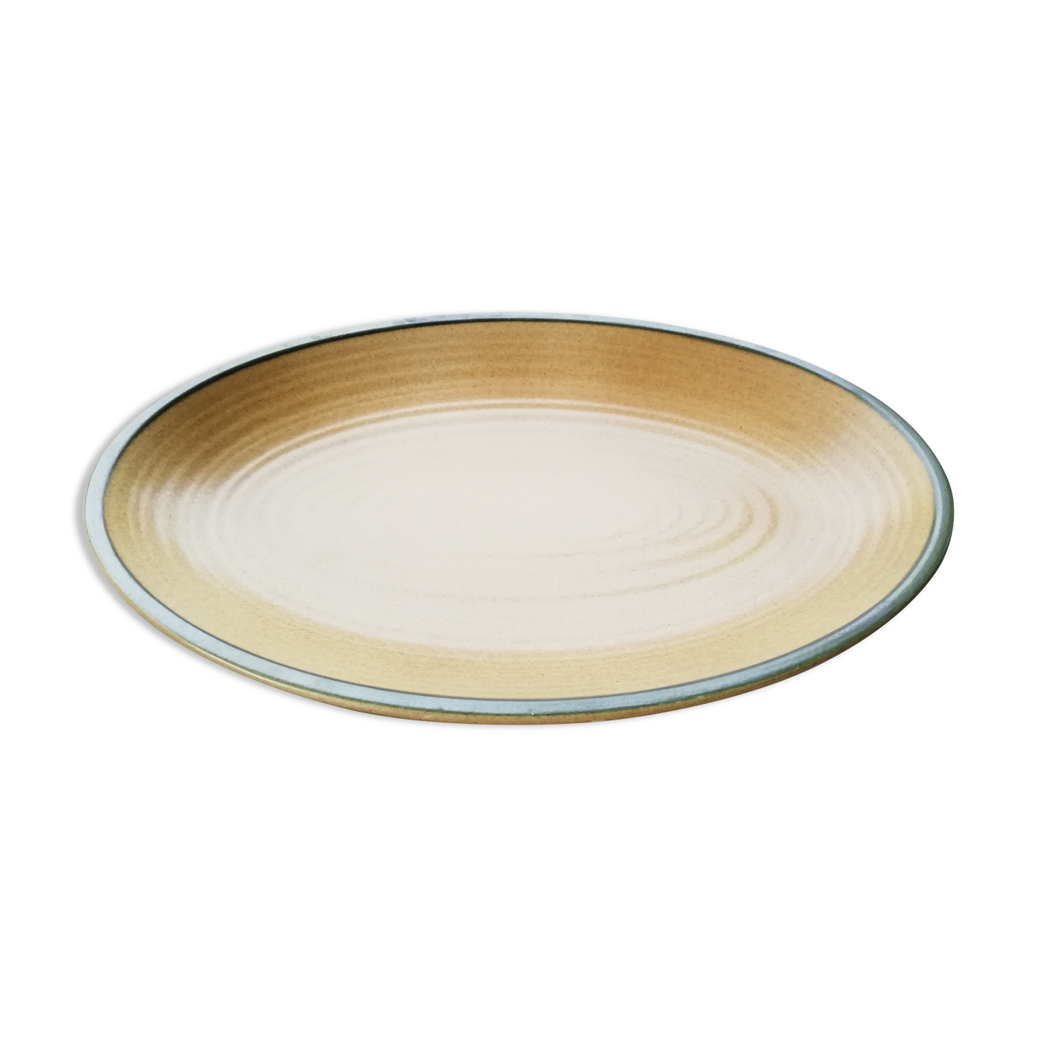 Flat oval saline sandstone
