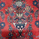 Antique Persian Kashan prayer handmade rug 131cm x 198cm 1920s - 1C1222