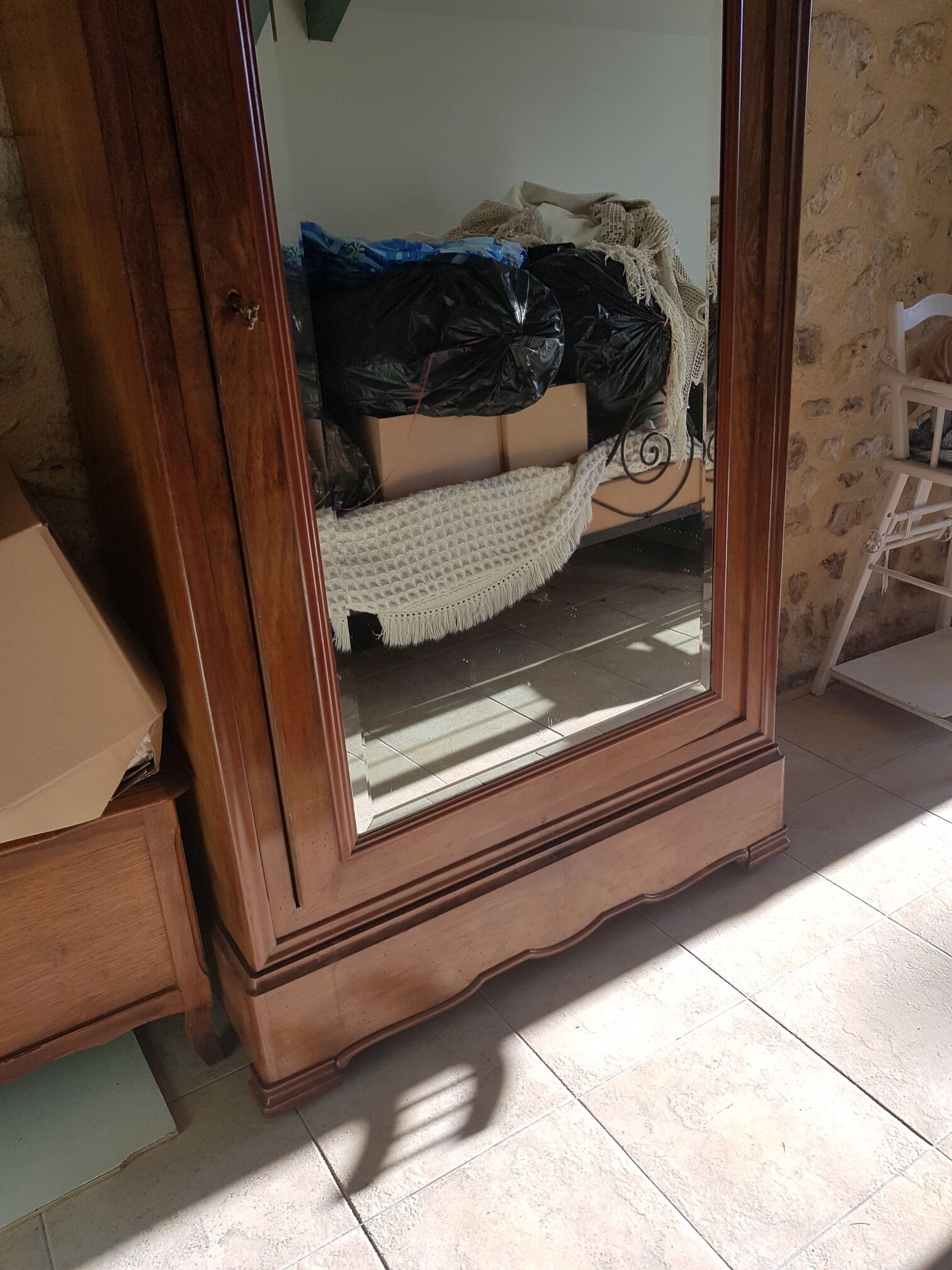 Bedroom wardrobe linen antique ice cabinet