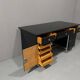 Bureau moderniste tchécoslovaque en chrome et bois, années 1950, Europe