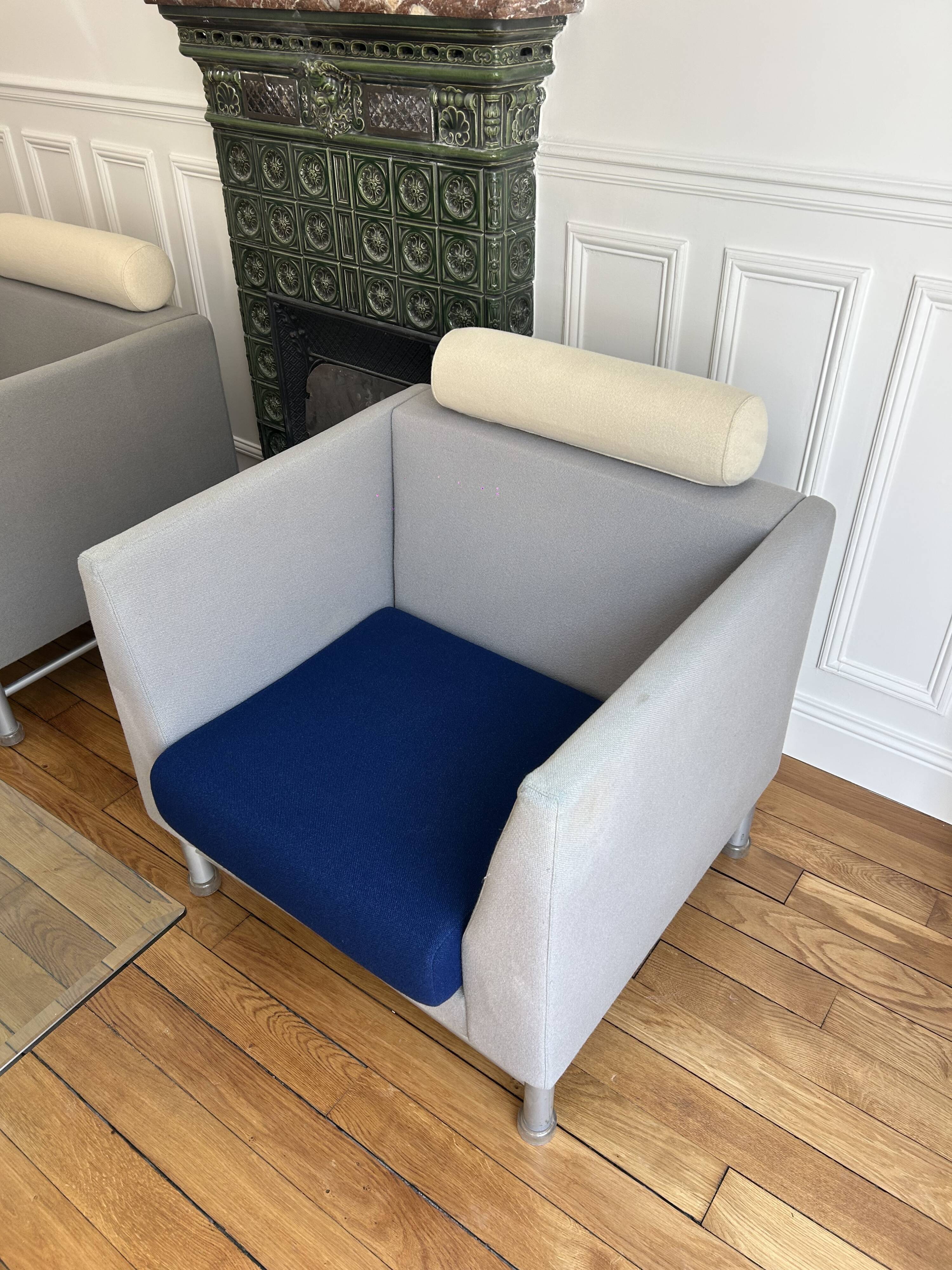 Paire de fauteuils Eastside par Ettore Sottsass pour Knoll