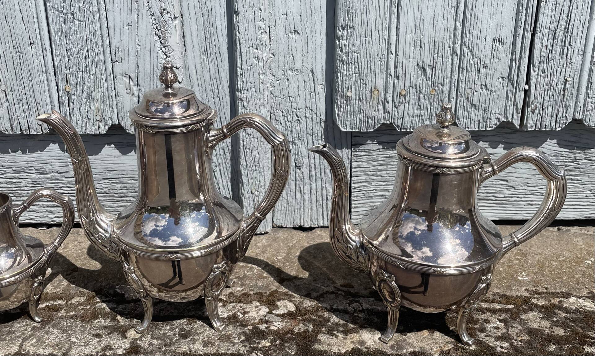 Silver-plated tea and coffee service