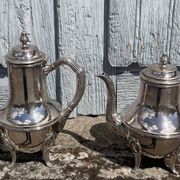 Service à thé et à café métal argenté