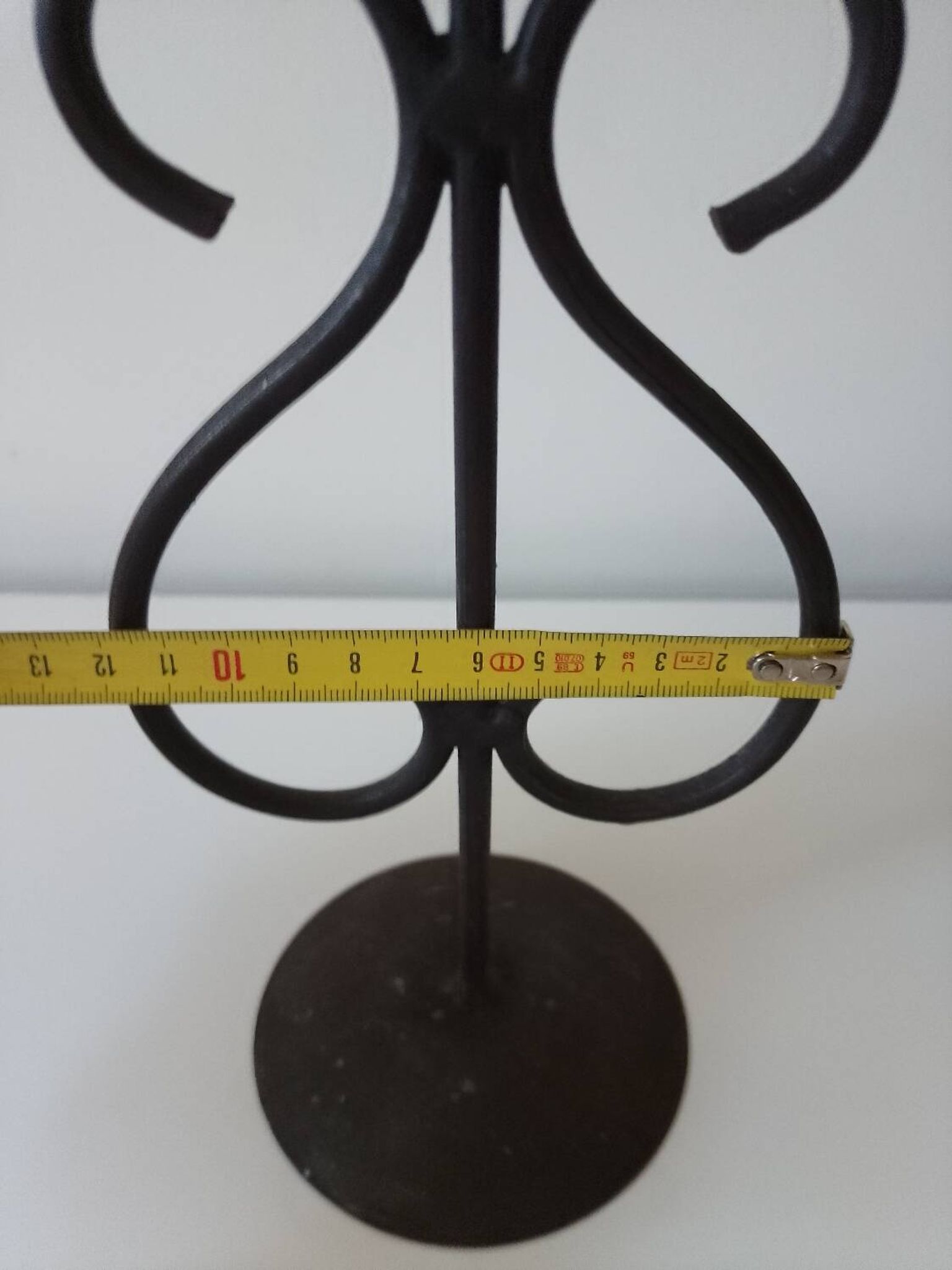 Raw wrought iron chandelier
