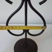 Raw wrought iron chandelier