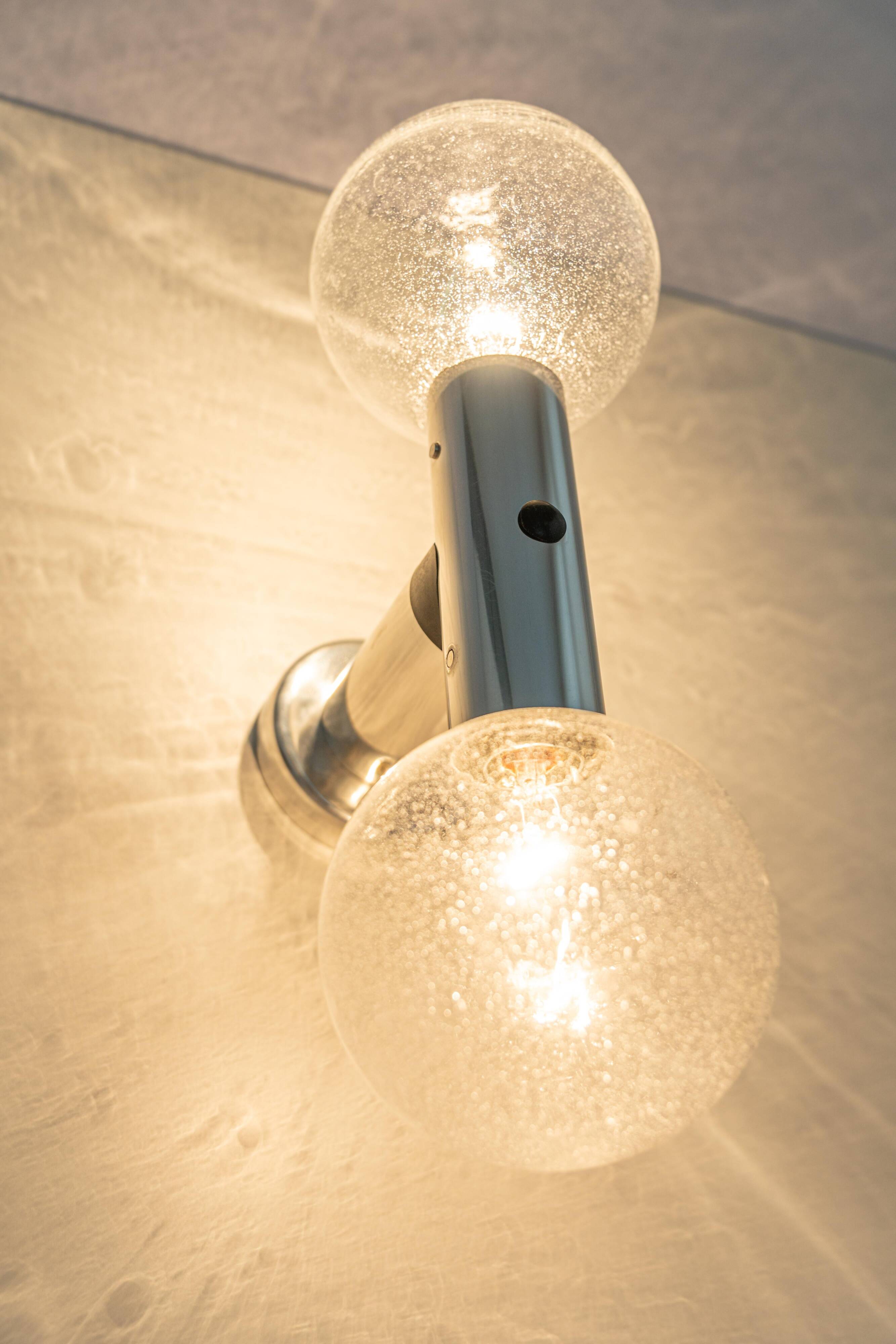 Pair of Atomic wall sconces Kalmar, Austria, 1960s