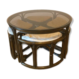 Table basse avec ses chaises