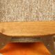 Vintage armchair brown granola oak wood design by Chierowski 366