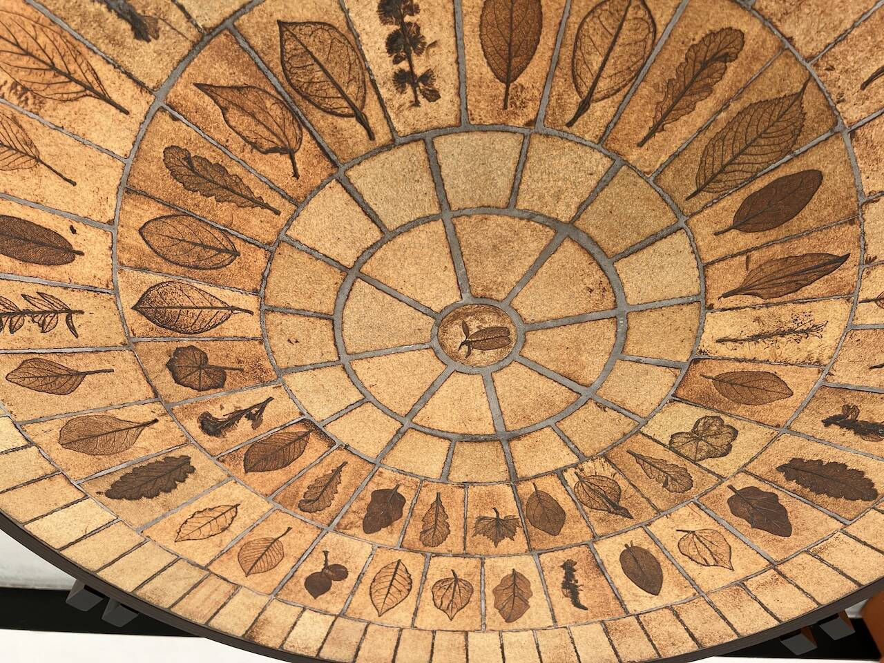 Coffee table "Les Herbiers" by Roger Capron