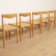 6 x dining chair | Bramin | H.W. Klein | Soaped oak | Restored