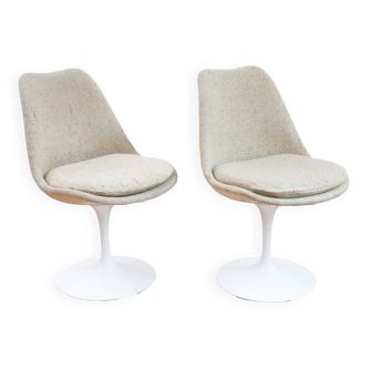 2 Chaises – Tulipe - Eero SAARINEN – Knoll - Pivotante