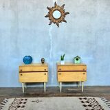 Pair of vintage bedside tables / nightstands