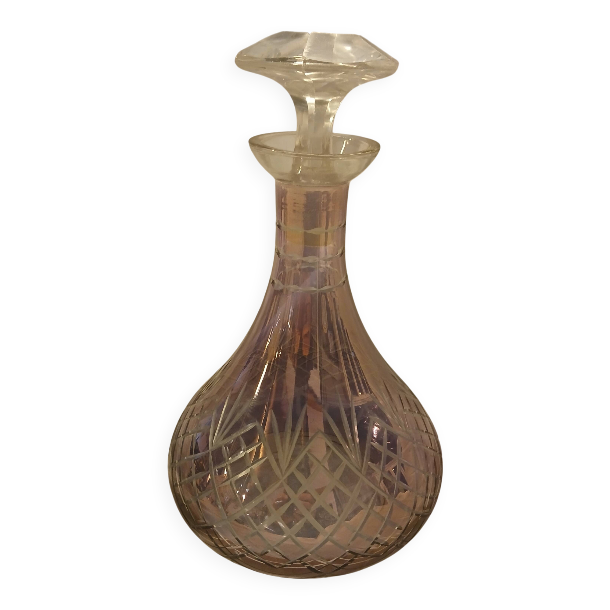Cut glass carafe
