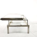 Table low sliding glass of the 1970s