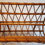 Rattan wicker magazine door from the 70s