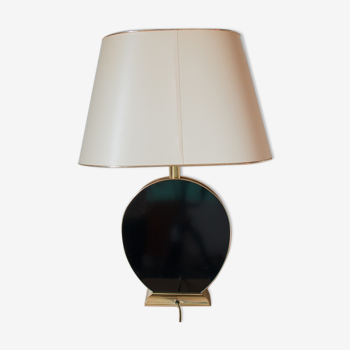 Lampe noire et dorée