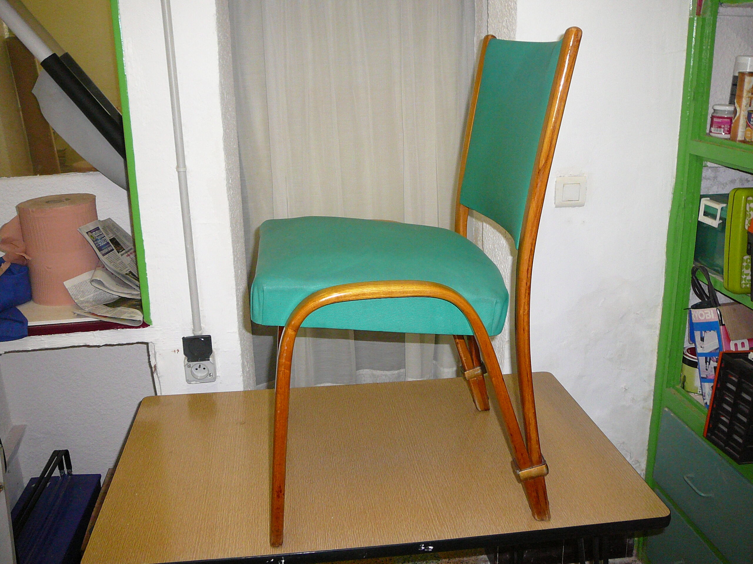 bow wood chair by Steiner stamped