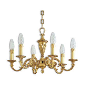 Bronze chandelier Lucien Gau