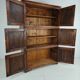 19th century European pine campaign cabinet / chest-on-chest