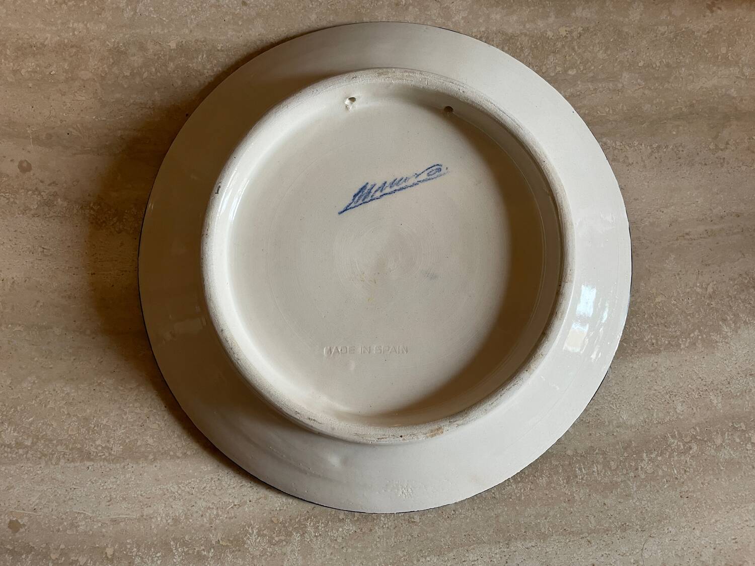Vintage footed plate