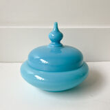 Candy box or small box in blue opaline