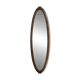 Oval gold mirror with faceted edge, 1950s