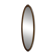 Oval gold mirror with faceted edge, 1950s