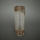 Vase soliflore 1900 ornementé d'une galerie en laiton style Louis XVI
