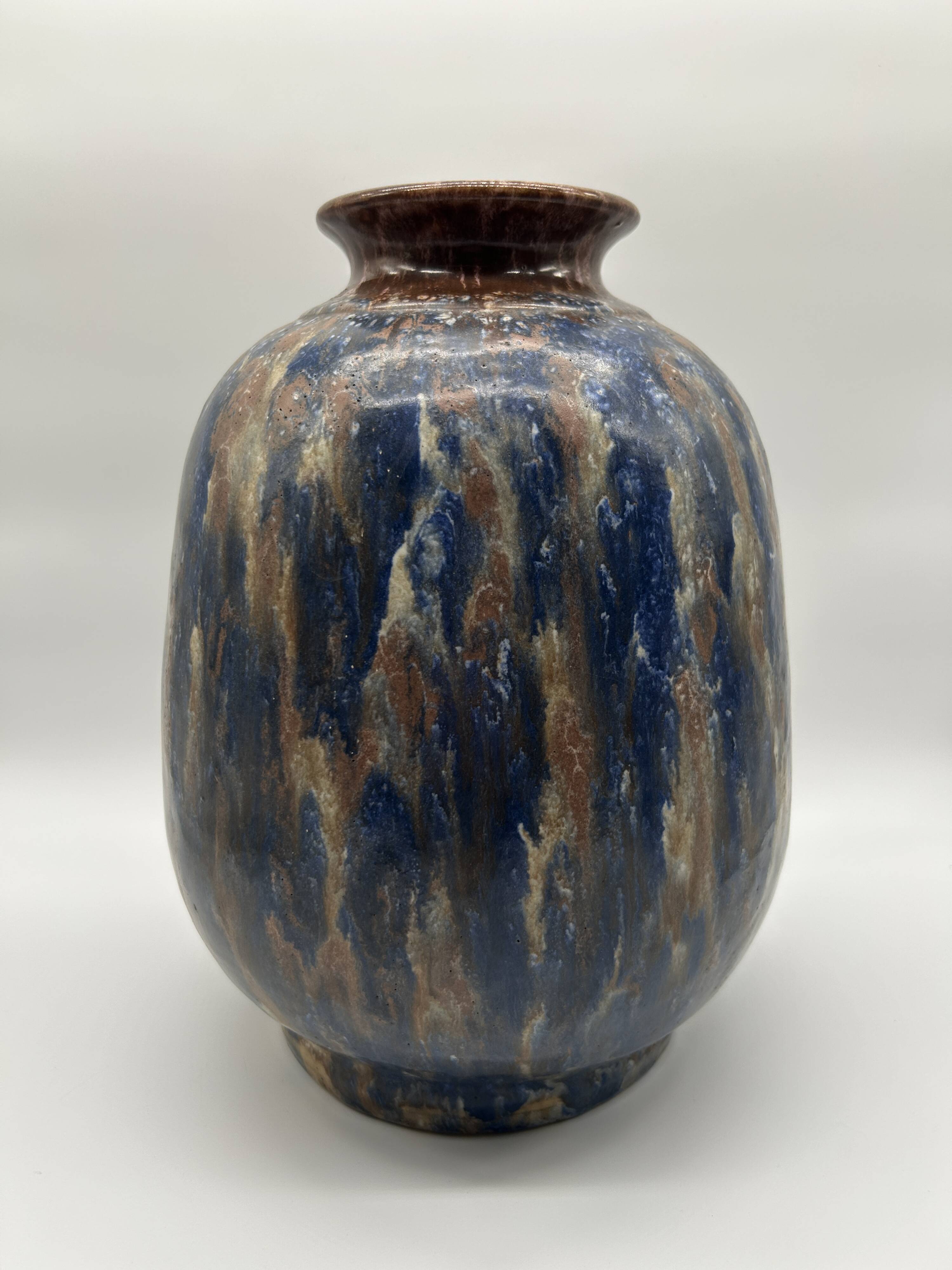 ART DECO vase in Bouffioulx stoneware