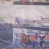 Large format silver photo of the day the Berlin Wall fell (1989)