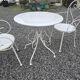 Wrought iron garden furniture