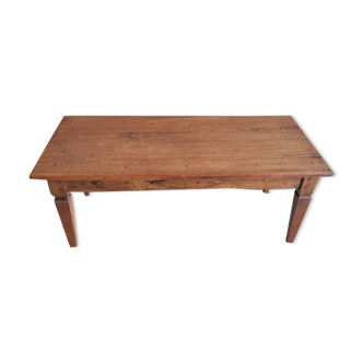 Natural oak coffee table with one drawer