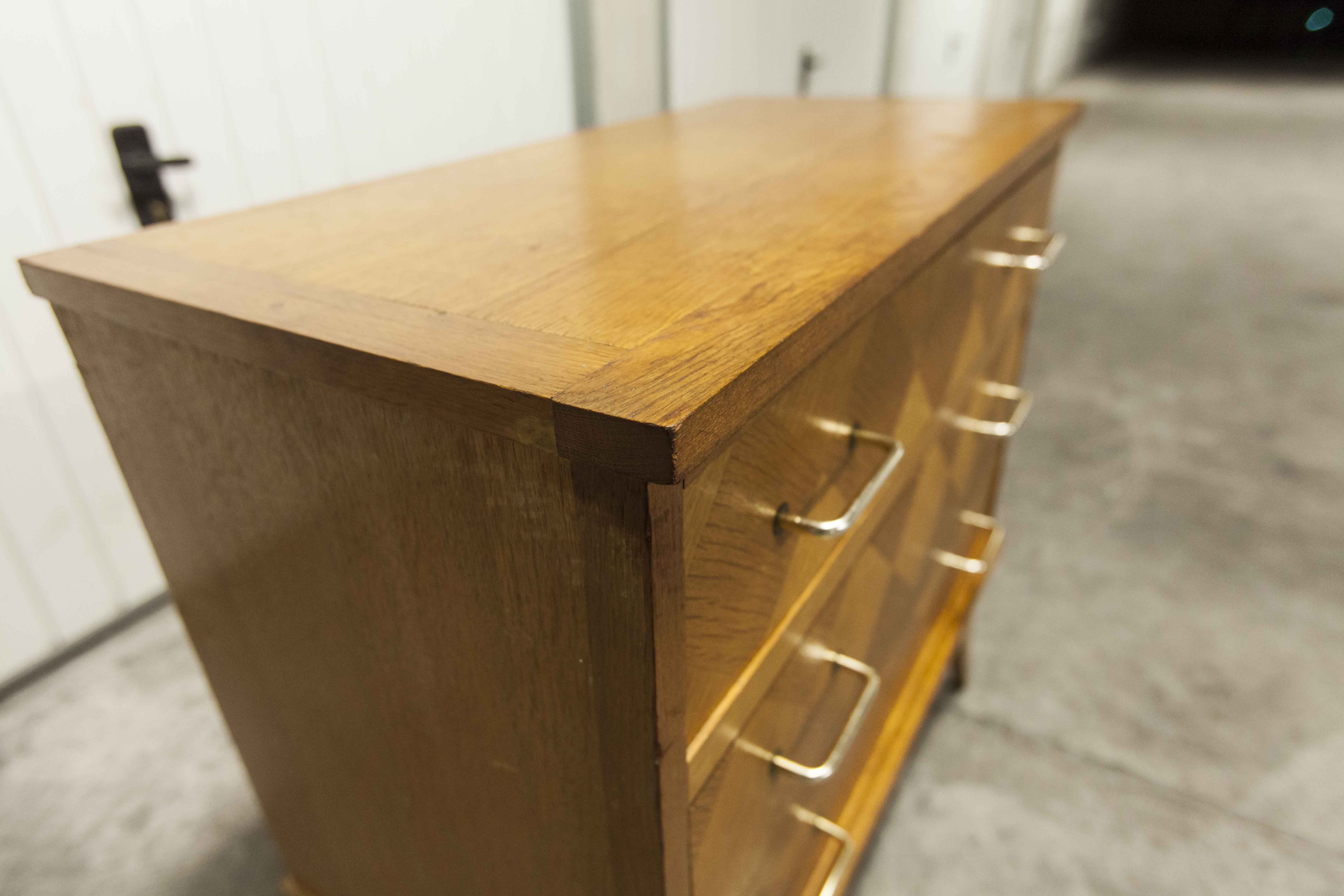 Commode scandinave 3 tiroirs années 60 pieds compas