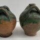 Set of 2 brissard carboys, varnished earth from the eure valley