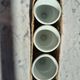 Vintage porcelain egg cup trio from Paris – Poppy & basket decor