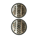 Pair of hollow plates cap 1960 Boch La Louvière Rambouillet