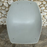 Grey shell chair Pierre Guariche for Meurop 1960s