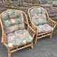 Pair of vintage rattan armchairs