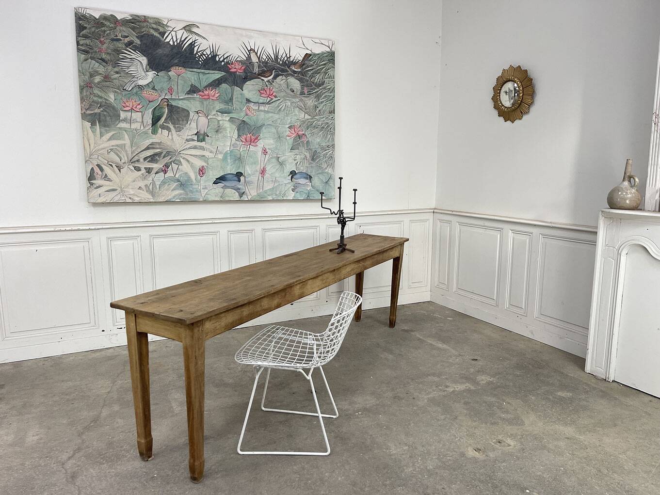 Console 1900 en chêne massif