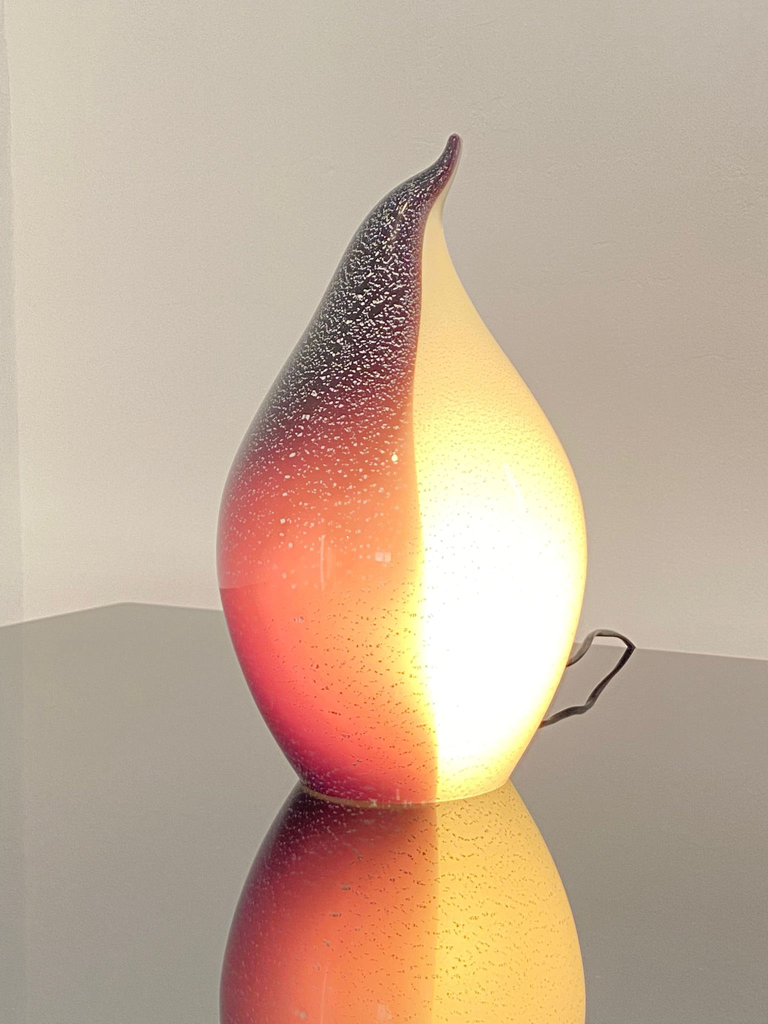 Penguin lamp in Murano glass, Italy, 80s