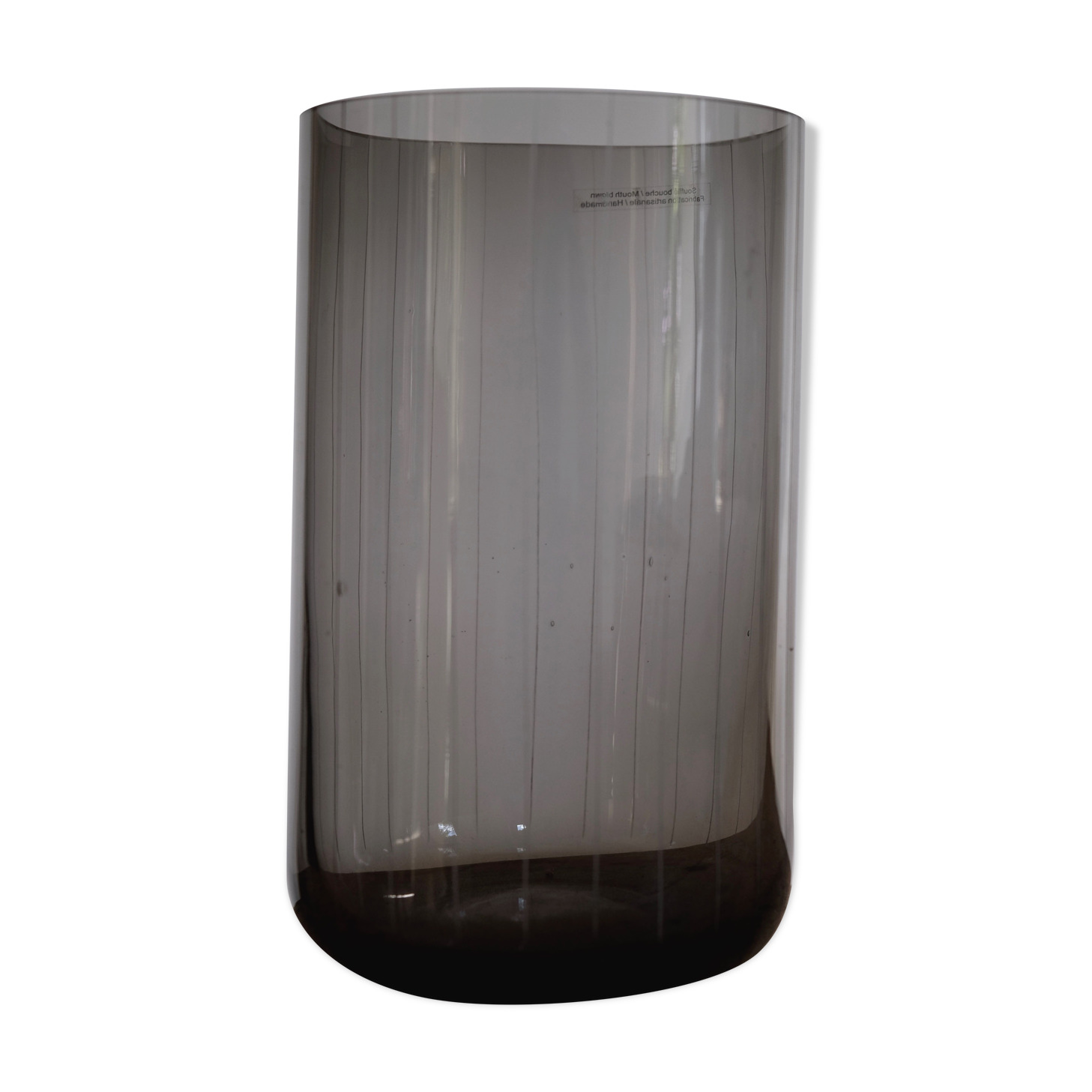 Vase mouth-blown glass 50s