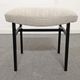 Series of 3 modernist drivers of the 50s /60s and their ottomans