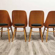 Chaises de Salle à Manger par Radomir Hoffman pour Ton, 1950s, Set de 4