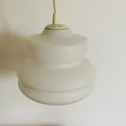 Vintage suspension in white opaline – Scandinavian design