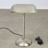 Weathered Italian Table Lamp in Chrome, 1940s