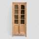 Armoire parisienne vitrée en bois brut, 1940