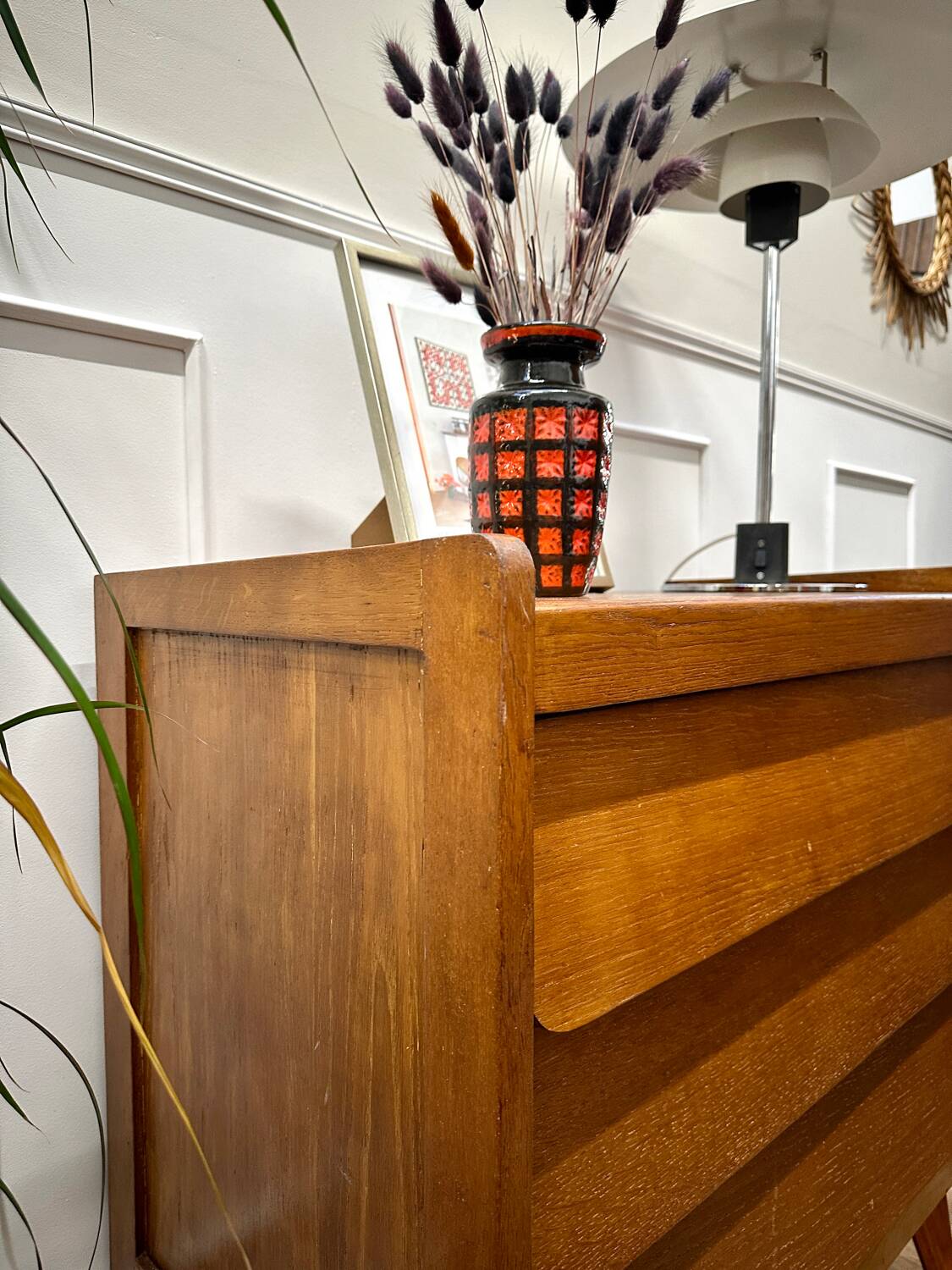 Commode pieds compas vintage