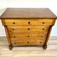 Original Biedermeier chest of drawers after renovation - 19th century - cherry, glossy finish.